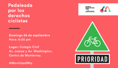 Pedaleada por los Derechos Ciclistas – Semana #MovilidadMty 2017