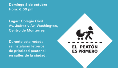 Pedaleada por los Derechos Peatonales – 8 de septiembre