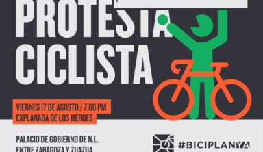 Protesta ciclista en la Explanada de los Héroes – 17 de agosto