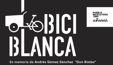 Bicicleta Blanca en memoria de Andrés Gómez Sánchez «Don Bimbo»