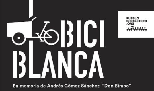 Bicicleta Blanca en memoria de Andrés Gómez Sánchez «Don Bimbo»