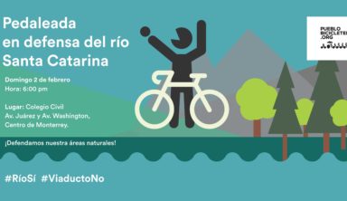 Pedaleada en defensa del río Santa Catarina – 2 de febrero, 2020