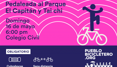 Pedaleada al parque El Capitán y tai chi – 16 de mayo