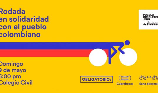 Rodada en solidaridad con el pueblo colombiano – 9 de mayo