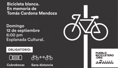 Bicicleta blanca en memoria de Tomás Cardona Mendoza –  12 de septiembre