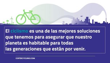 COP26Cycling, la promoción de la bici como solución al cambio climático