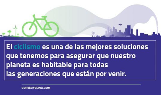 COP26Cycling, la promoción de la bici como solución al cambio climático