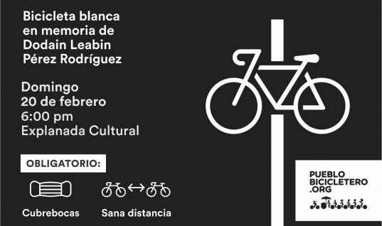 Bicicleta Blanca en memoria de Dodain Leabin Pérez Rodríguez – 20 febrero 2022