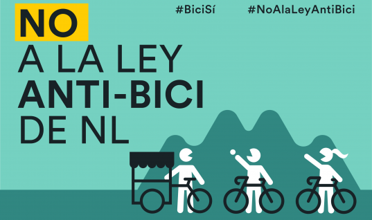 Piden organizaciones de Nuevo León vetar reforma anti-bici promovida por el diputado Luis Susarrey y aprobada por 34 irresponsables legisladoras/es del Congreso local