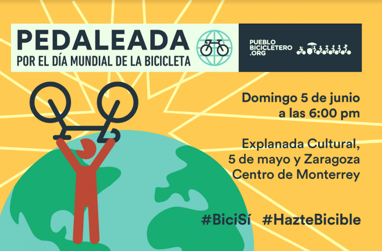 Pedaleada por el Día Mundial de la Bicicleta – 5 de junio