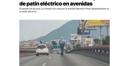 Rechaza Tránsito de Monterrey uso de patín eléctrico en avenidas / ABC Noticias