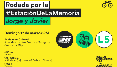 Rodada por la #EstaciónDeLaMemoria  Jorge y Javier – marzo 2024