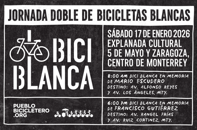 Bicicleta Blanca – Jornada Doble | 17 de enero de 2026